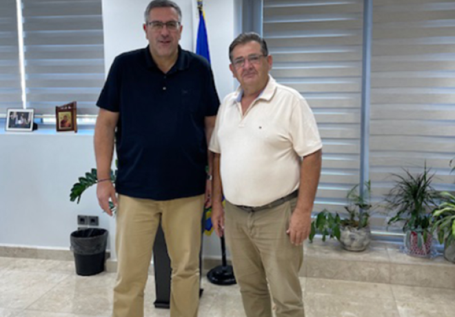Συνάντηση του Αντιπεριφερειάρχη ΠΕ Αρκαδίας Κώστα Μανδρώνη με τον Πρόεδρο ΤΚ Πελάγους